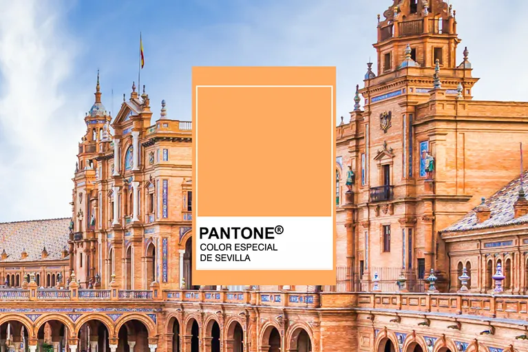 Pantone Color Especial Sevilla #FFAB60 calles sevillanas